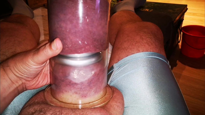 Monster_Meat_: Экстремальный накачка члена с дополнительным весом