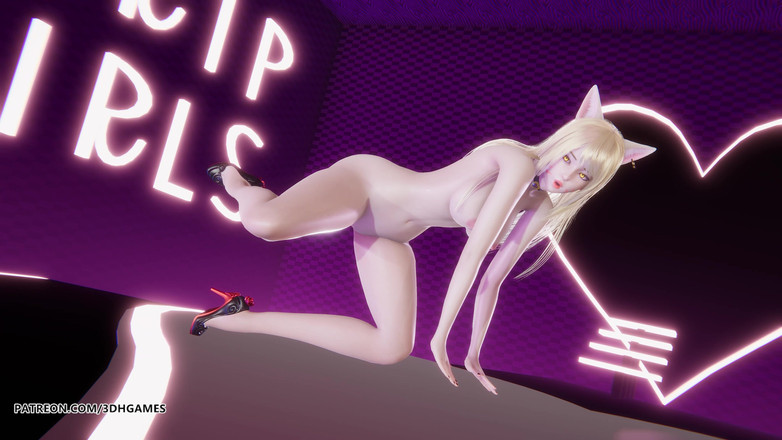 3D-Hentai Games: 4l (4ladies) - Move Ahri Sexy Naked Dance League of Legends Hentai...