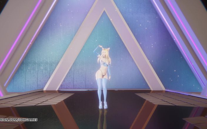 3D-Hentai Games: [mmd] Ive - once Ahri Kaisa Seraphine sexy striptease sin censura...