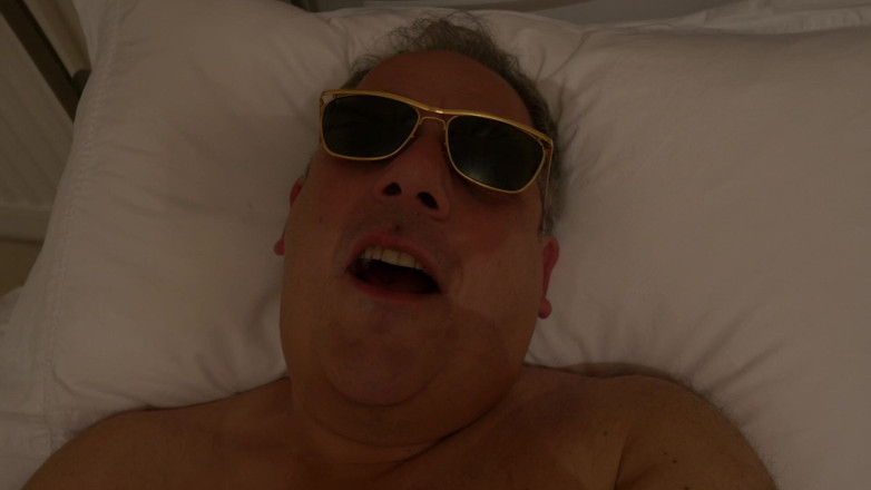 George Rex Solo: POV Nude Jerk off in Bed Wearing Sunglasses and Yawning