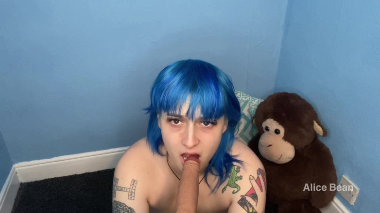 Alice Bean: POV Gagging Blowjob