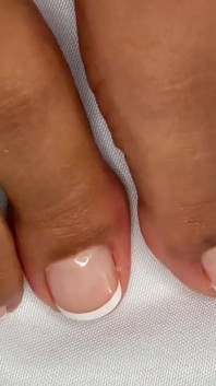 Pink Foxx Wiggles Toes with French Pedicure
