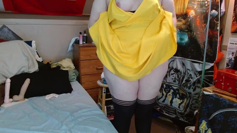 CosmicJones88: Sissy Bitch Teases shaking its fat ass and playing with...
