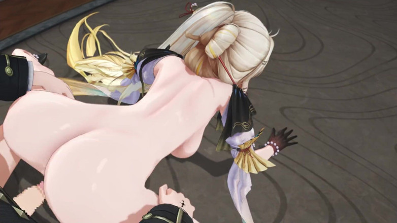 NSFWOtaku: Wuthering waves - adegan seks intim suisui dan rover - animasi hentai 3d