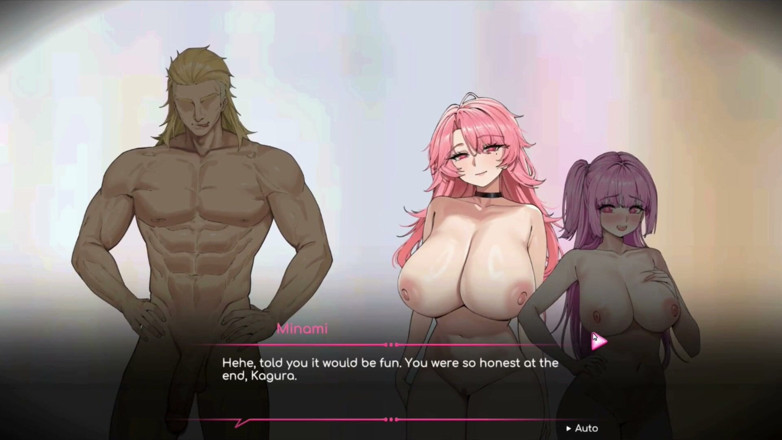 NSFWOtaku: Hentai Game - Minami und Kagura FFM Hentai galerie sexszene 8 - rettungsschwimmerin...