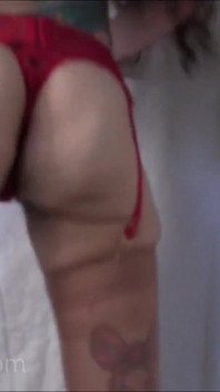 Booty Clapping in Red Suspenders