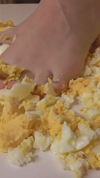 I crush your nuts like these eggs!