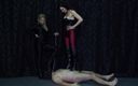 NM fetish femdom videos by Princess Nikki Cruel: Zwei schmutzige domina trampeln ihren sklaven