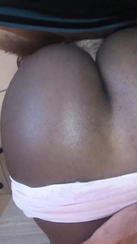 Beautiful African ass fucked and creampied in POV