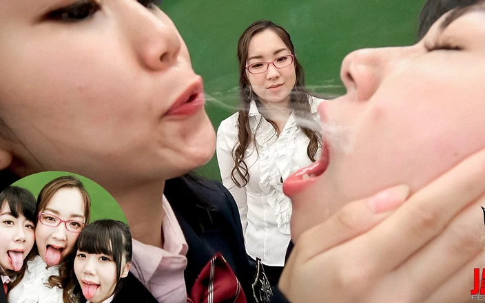 Japan Fetish Fusion: Aulas de beijos com a professora Niina Whith Meru e...