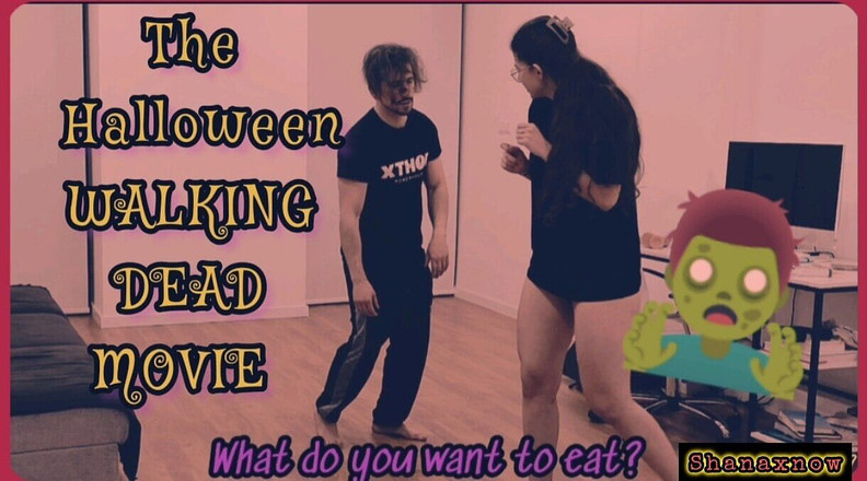 Shanaxnow: Shanaxnow Halloween - Zombie Kelaparan Untuk Pantat Awak – Pancutan mani dalam...