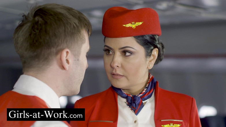Girls At Work: The Flight Attendants Enjoy the Stopover Between 2 Flights