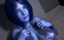 Wraith ward: Yatakta Cortana ile seks : hale 3 boyutlu porno parodi