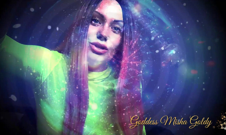 Goddess Misha Goldy: Verdaderamente hipnotizante instrucciones de paja experimentando! Con mi hechizo mágico,...