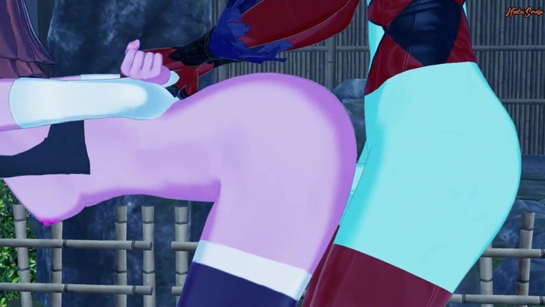 Hentai Smash: Supreme Kai Chronoa deepthroats futa Towa's cock - Dragon ball super...