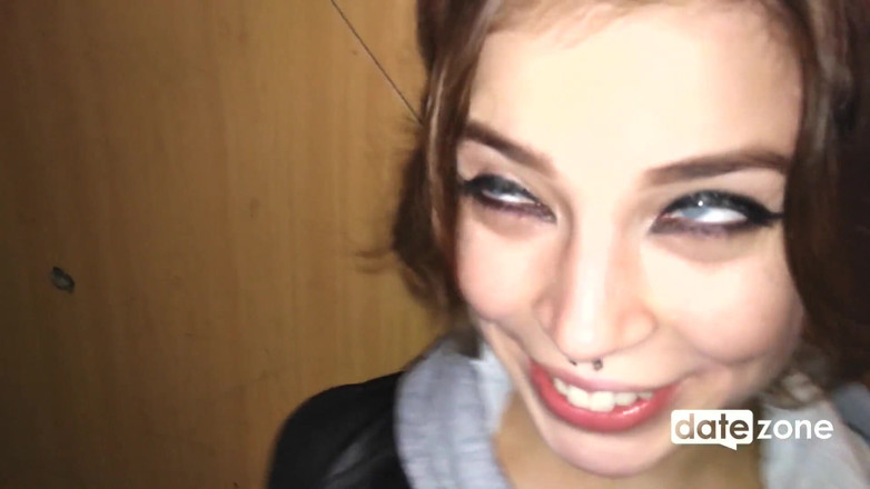 Datezone: Blowjob in elevator then quickie on stairs