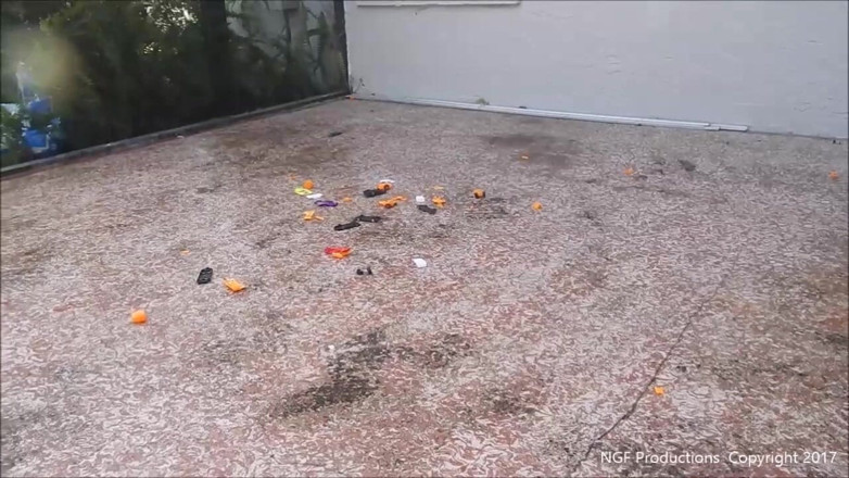 Nasty Girlfriends: Nasty Sofia crushes toy cars again!!