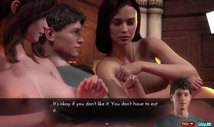 Porngame201: 创世秩序 - 性爱场景 #14 - 两个可爱的女孩吃我的精液 - 60 fps 高清色情游戏成人动漫