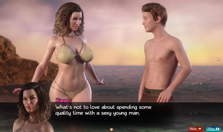 XXX Games Bunk: Treasure of Nadia - 73, 74 - Gameplay - Roleplay - Beach Handjob and First Time...