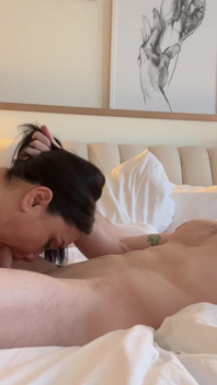 Amateur Asian MILF Cougar with Huge Natural Tits Take Massive Bareback Creampie From White Stud