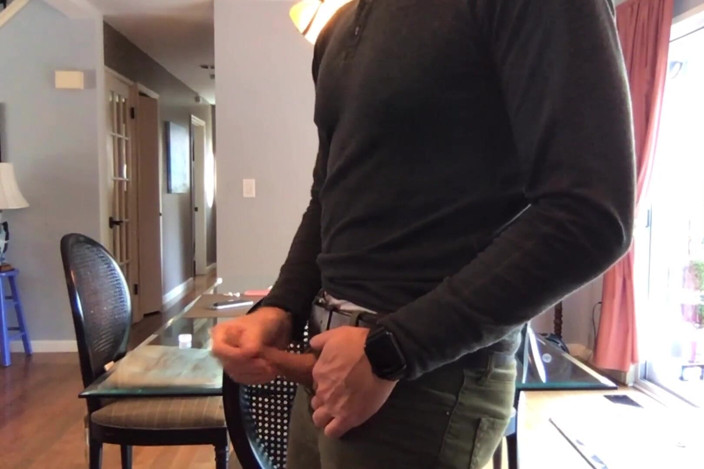 TJenner: Super hard cock at home. Verbal