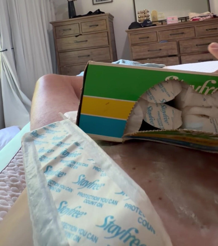 Takepad: Вінтажний stayfree maxi pads cum