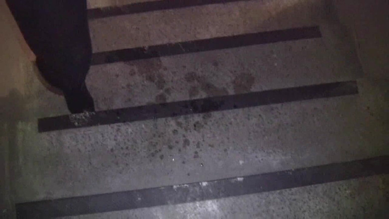 Aische Pervers: Stairwell Flooded with Piss
