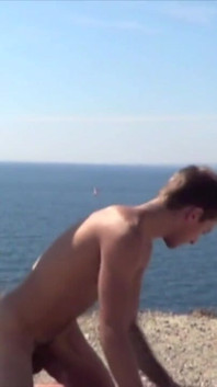 Sex humiliation with amazing exhib on the common beach