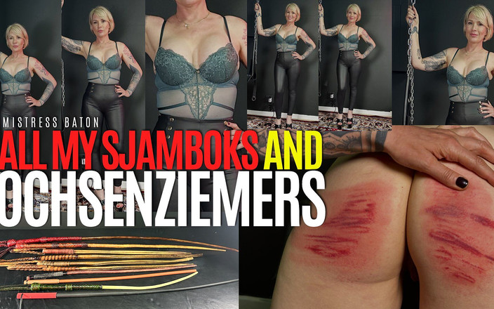 MistressBaton: Tutti i miei sjambok &amp; ochsenziemers