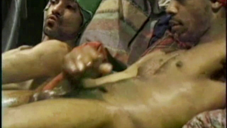 Black fuckers with big cock: Anal fucked by the big cock of his staight friend...