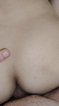 First I Jerk You off with My Feet Then You Cum in My Ass - Amateur MILF Sex Anal Creampie