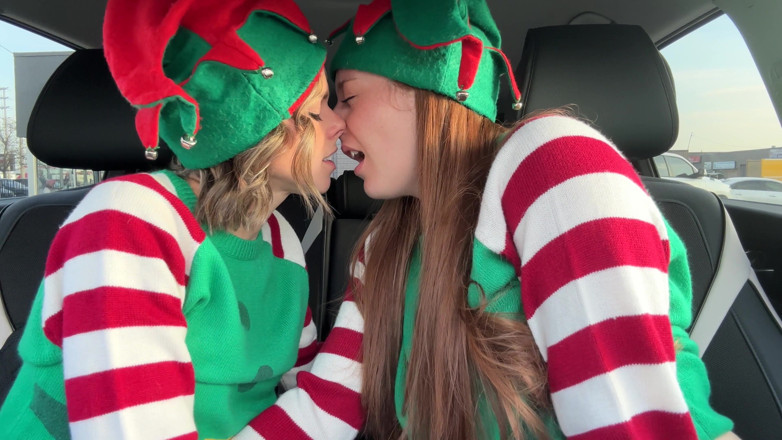Serenity Cox: Peri terangsang muncrat di drive thru dengan vibrator remote yang...