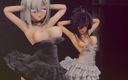 Mmd anime girls: Mmd R-18 Anime Girls Sexy Dancing Clip 485