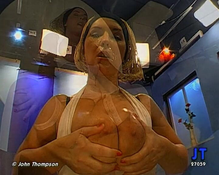 GGG John Thompson OLD STYLE: 오 하나님 - 여러 남자에게 정액으로 뒤덮인 거유 금발