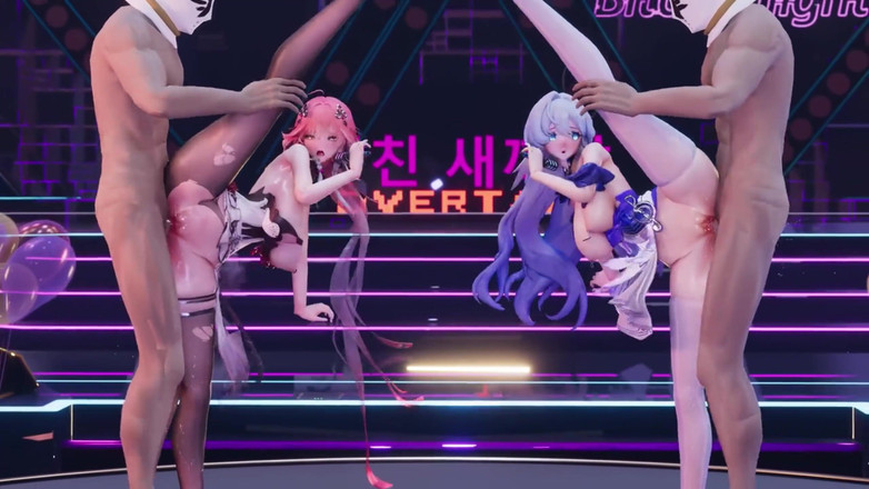 MikuMotion: Nhảy múa và tát kéo Ming Tide &amp; Battle Double Anal...