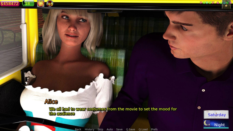Porny Games: Alice in Wonderland przez Slow Games - Old Man creampies Young...