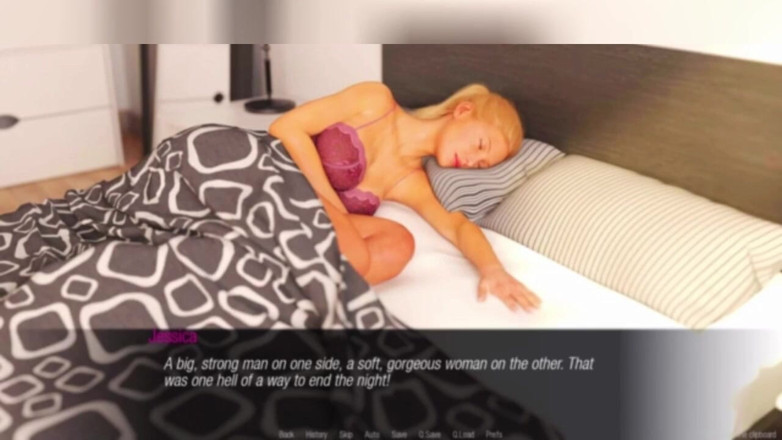 3DXXXTEEN2 Cartoon: Jessica's teasing of the old and young. 3D porn cartoon sex