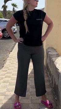 Girl Wetting Pants on the Street