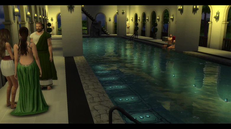 TheBlissfulSimmers: 罗马浴室性爱日的幸福Simmers_sims