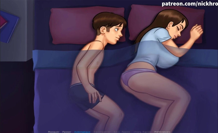 Cartoon Universal: Summertime saga Part 112 - fuck with teen under blanket ( French sub )