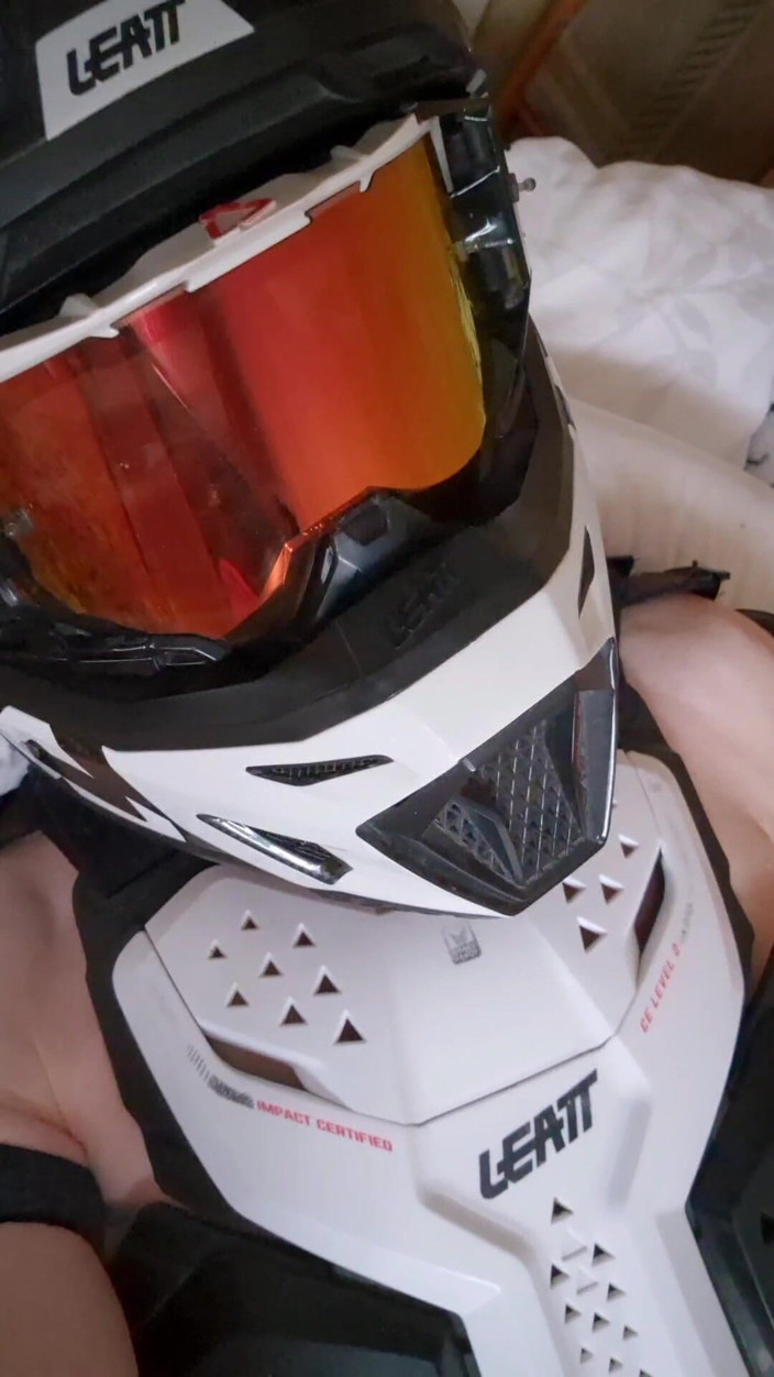 Sneakersmax98: When Wear Motocross Protection, I Love Jerking off My Big...