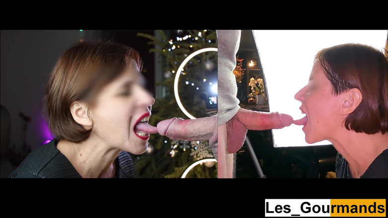 Les Gourmands: 4K - MILF s rtěnkou v detailním dvojitém zobrazení dává nádherné...