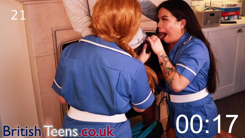 British Teens: Boşalma derlemesi derlemesi - İngiliz hemşireler en iyisini yapıyor