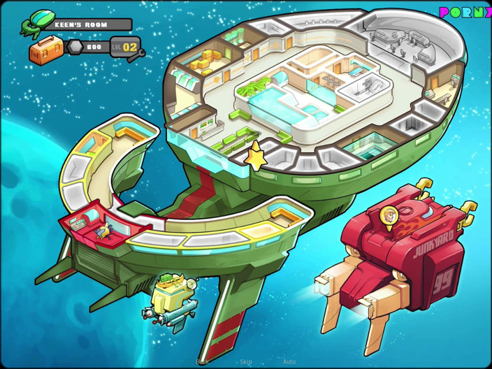 Porny Games: Space Rescue 0.7.5  - Two dick for only one babe
