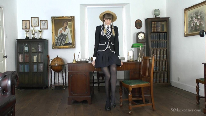 St Mackenzie's Archive: Melissa Strips &amp; Plays with Her Pantyhose