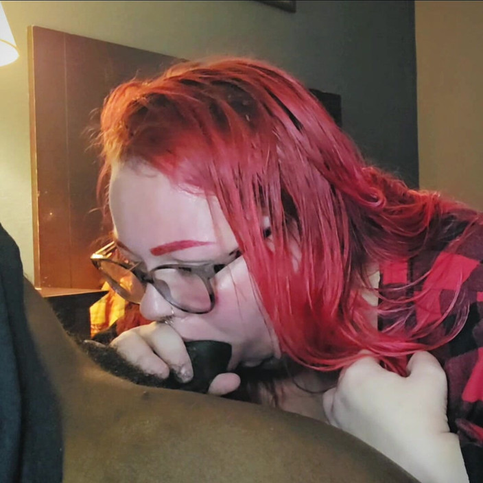 TrotzillaTheGod: 큰 뚱뚱한 흑인 자지의 빨간 머리 Aubrey Bigbabe304 슬로빙