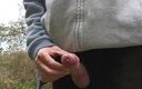 Rockardglans: Woodland Wanking Wearing Cords, Close up Big Cock Edging, Cumming -...