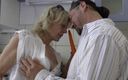 Mature Climax: Horny mature gets banged at the kitchen floor