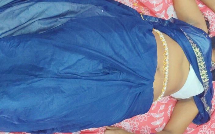 Suryasushma: Excitată tamil telugu sexy bucurându-se cu iubitul ei în Bluesaree