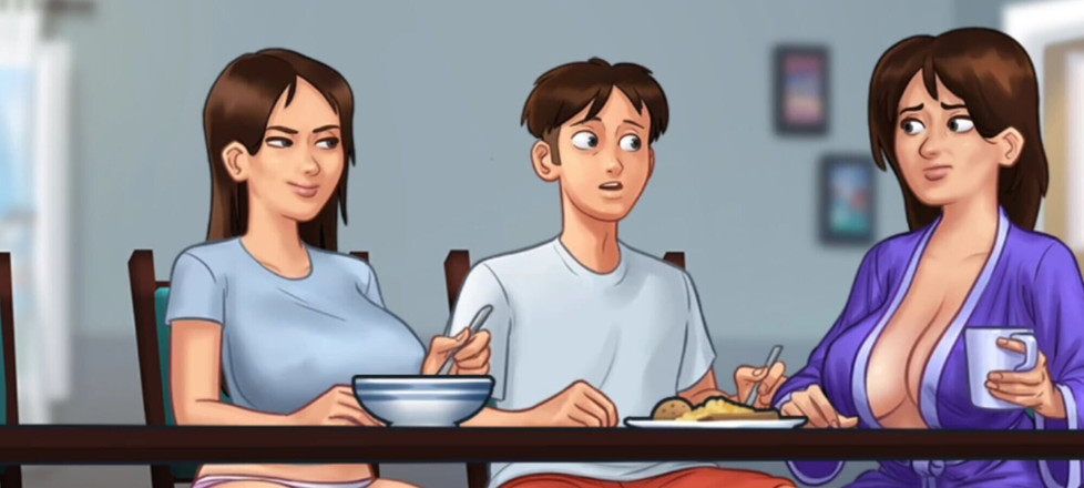 Lana Game plays: サマータイムサーガ#87 - 無知な女将は彼女の変態テナントをほとんど捕まえました